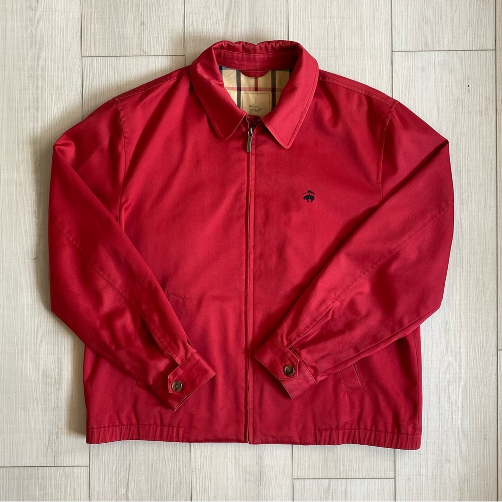 Brooks Brothers Red Bomber Jacket/Tag Size: Medium